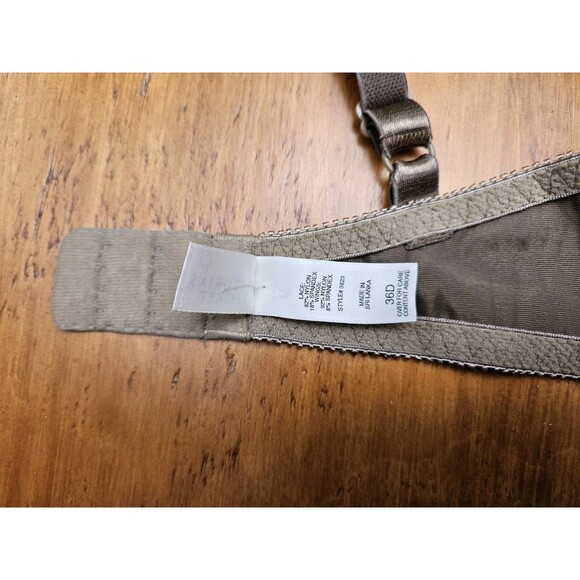 Vintage Victoria Secret Bra 36D Floral Lace Rosette Push Up Underwire 3623 Satin - Picture 4 of 7